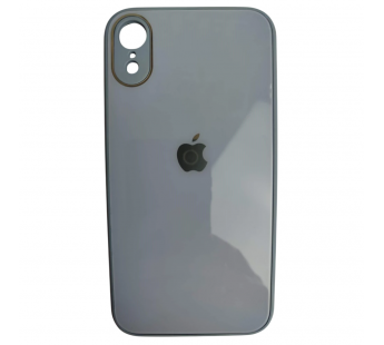                                 Чехол силикон-пластик iPhone XR глянец с логотипом серый*#2130472