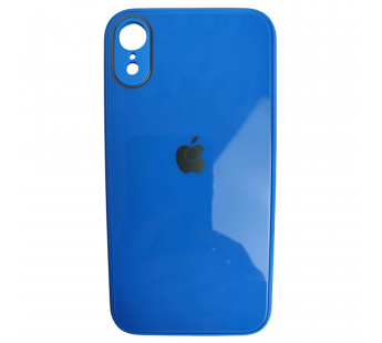                                 Чехол силикон-пластик iPhone XR глянец с логотипом синий*#2130471