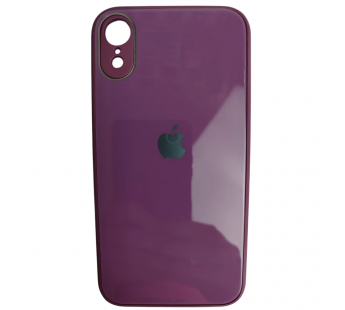                                 Чехол силикон-пластик iPhone XR глянец с логотипом фиолетовый*#2130468