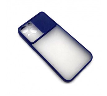 Чехол iPhone 13 Mini Матовый Slide Camera Темно-Синий#1653701