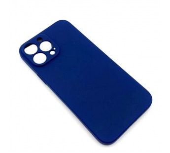 Чехол iPhone 13 Pro Max (Full Camera) Силикон Матовый Темно-Синий#1653831