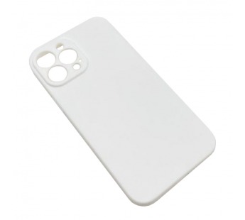 Чехол iPhone 13 Pro Max (Full Camera) Силикон Матовый Белый#1664590