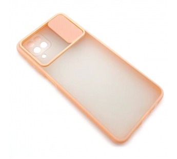 Чехол Samsung A12/M12 (2020) Матовый Slide Camera Розовый Песок#1654341