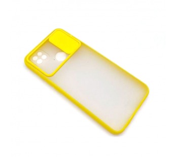 Чехол Xiaomi Redmi 9C (2020) Матовый Slide Camera Желтый#1654236