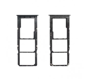 Держатель сим для Samsung A307F Galaxy A30s (черный)#2087537