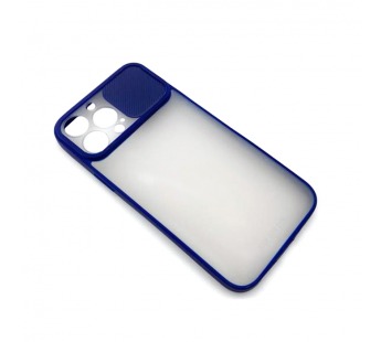 Чехол iPhone 13 Pro Max Матовый Slide Camera Темно-Синий#1654216