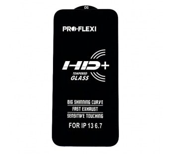 Защитное стекло iPhone 13 Pro Max (New HD+) тех упаковка Черное#1661665