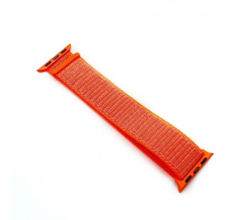 Ремешок для Apple Watch 38/40/41mm Nylon Loop №43 Оранжево-Красный#1680074
