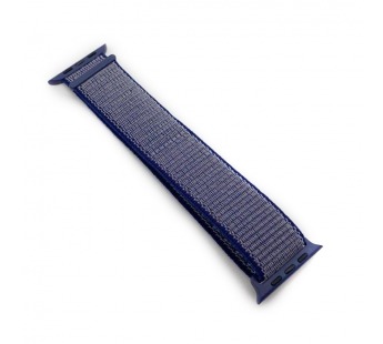 Ремешок для Apple Watch 42/44/45mm Nylon Loop №40 Полуночный Синий#1680036