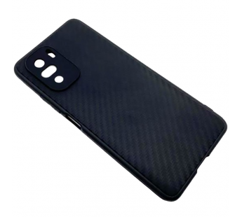 Чехол Xiaomi Poco F3/K40 (2021) Carbon Карбон Черный#2043883