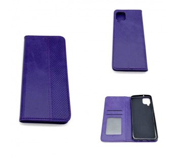 Чехол Samsung A12/M12 (2020) Книжка Wallet Кожа Фиолетовый#1690579