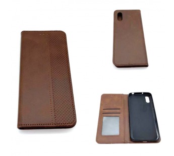 Чехол Xiaomi Redmi 9A (2020) Книжка Wallet Кожа Темно-Коричневый#1690583