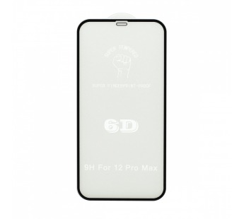 Защитное стекло 6D Premium для Apple iPhone 12 Pro Max/6.7 черное#1654966