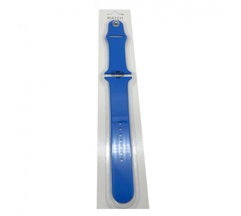 Ремешок для Apple Watch 42/44/45/49 mm №20 силиконовый Синее Море#1660785