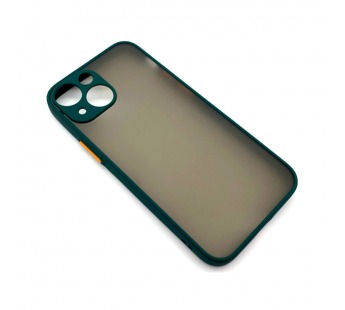 Чехол iPhone 13 Mini Противоударный Матовый Темно-Зеленый#1658673