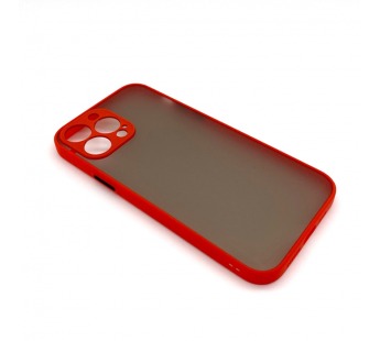 Чехол iPhone 13 Pro Max Противоударный Матовый Красный#1658529