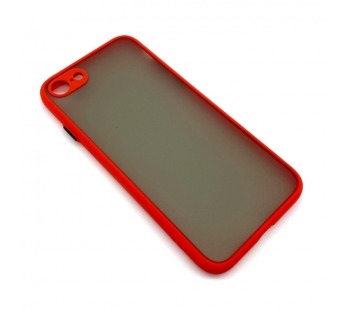 Чехол iPhone 7/8/SE (2020) Противоударный Матовый Красный#1659554