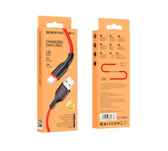 Кабель USB - Type-C Borofone BX63 1m (черно-красный)#1694472