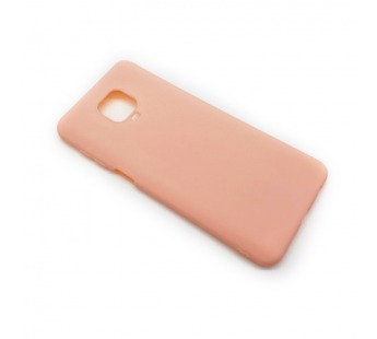Чехол Xiaomi Redmi Note 9 Pro/9S (2020) Силикон Матовый Розовый Песок#1791078