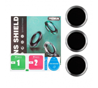 Защитное стекло линзы камеры для iPhone 13 Pro/13 Pro Max (комплект 3 шт.) Серый#2137644