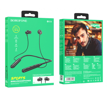 Bluetooth-наушники внутриканальные Borofone BE56 Powerful Sports (black) (202589)#1657486