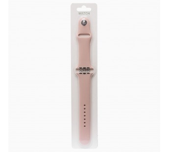 Ремешок - ApW Sport Band Apple Watch 42/44/45/49 мм силикон на кнопке (L) (sand pink) (110885)#1659054