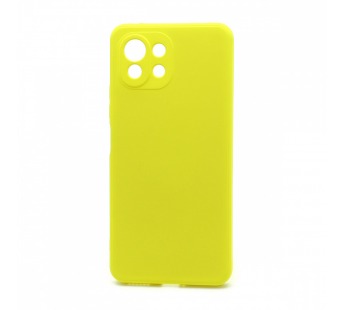 Чехол-накладка Silicone Case NEW ERA для Xiaomi 11 Lite желтый#1659013