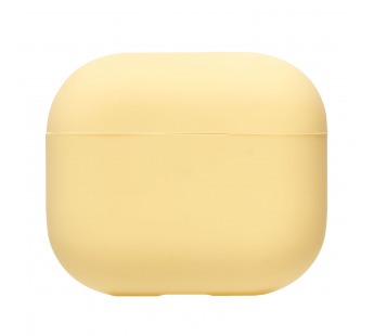 Чехол - силиконовый тонкий для кейса AirPods (3-го поколения) (yellow)#1674969