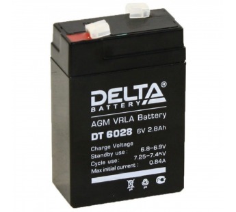 Аккумулятор  6V,  2.8 Ah DT 6028 "Delta"#1659800