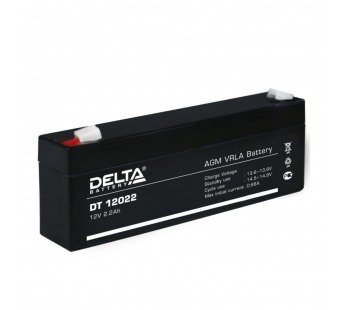 Аккумулятор 12V,  2,2 Ah DT 12022 "Delta"#1659799