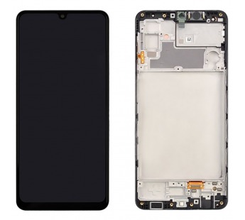 Дисплей для Samsung M325F Galaxy M32 в рамке + тачскрин (черный) 100%#1806438