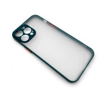 Чехол iPhone 13 Pro Max Bubble New тонкий Темно-Зеленый#1665454