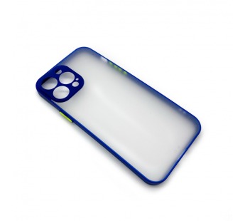 Чехол iPhone 13 Pro Max Bubble New тонкий Темно-Синий#1665472