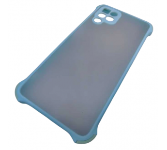                                     Чехол силикон-пластик Samsung M32 прозрачный с защитой по краям бирюзовый*#2065486