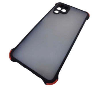                                     Чехол силикон-пластик Samsung M32 прозрачный с защитой по краям черный/красный*#2065478