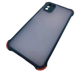                                     Чехол силикон-пластик Xiaomi Poco M3 прозрачный с защитой по краям зеленый/красный*#2065491