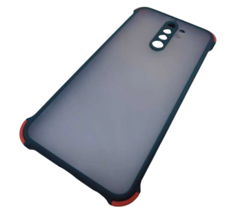                                 Чехол силикон-пластик Xiaomi Redmi 9 прозрачный с защитой по краям зеленый/красный*#2065460