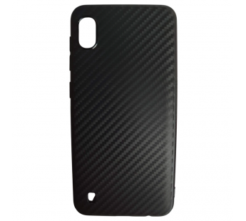                                     Чехол силиконовый Samsung A10 карбон черный*#2133898