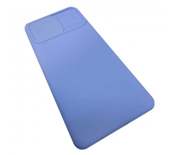                                    Чехол силиконовый Samsung A22 с защитой на камеру голубой*#1716774