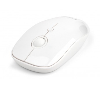 Мышь компьютерная беспроводная "Gembird" MUSW-385, 2кнопки + колесо-кнопка, 1000DPI, белый глянец#1859237