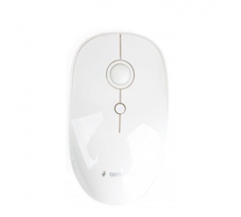 Мышь компьютерная беспроводная "Gembird" MUSW-385, 2кнопки + колесо-кнопка, 1000DPI, белый глянец#2132220