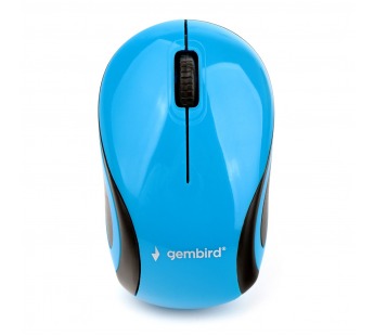 Мышь компьютерная беспроводная "Gembird" MUSW-610, 3кнопки, 2,4ГГц, 1200DPI, синий#1664392