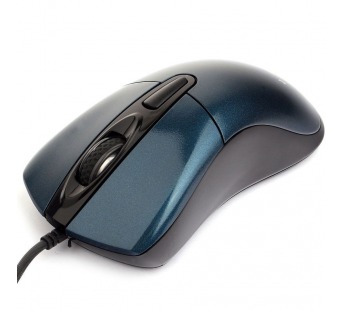 Мышь компьютерная "Gembird" MOP-415-B, USB, 3кн.+колесо кнопка, 2400DPI, кабель 1,4м (синий)#1664383