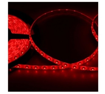 LED лента силикон, 8 мм, IP65, SMD 2835, 60 LED/m, 12 V, цвет свечения красный "Lamper"#1697174