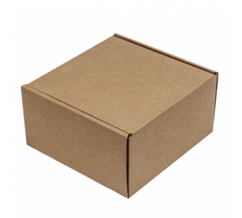 Коробка гофрокартон почтовая 160*160*80мм квад/крафт склад с ушками 1/50шт#1676656