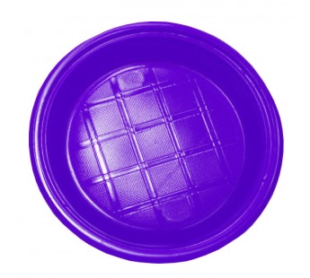 Тарелка пластиковая десертная D205мм (50шт) ПП фиолетовая 1/50/2000шт#1668266