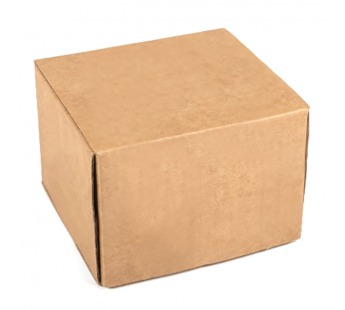 Коробка гофрокартон почтовая 100*100*75мм квад/крафт склад с ушками 1/50шт#1735284