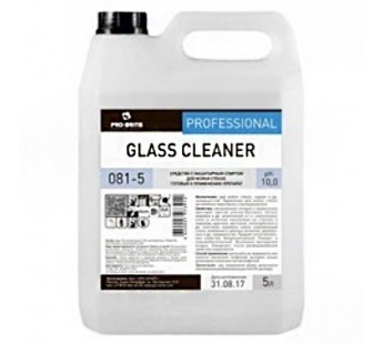 Средство для стекол и зеркал 5л PRO-BRITE Glass Cleaner 081-5 с нашат.спиртом в канистре 1/4шт#1675314