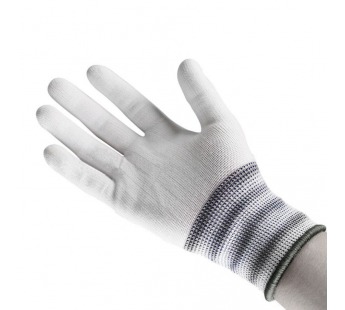 Перчатки рабочие (1 пара) нейлоновые белые ассорти без ПВХ 1/12/300шт#1678554