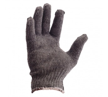 Перчатки рабочие (1 пара) полушерстяные одинарные серые без ПВХ 10кл зима 1/10/150шт#1678606